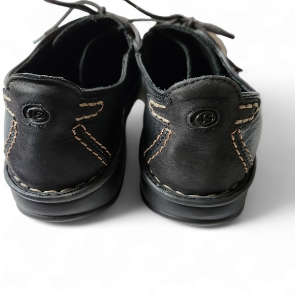 Black Leather Women's Shoes - Picture 5 of 8